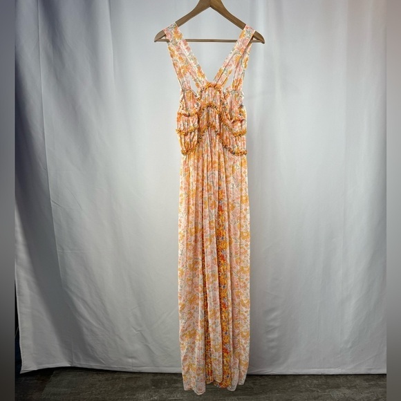 NWT Free People Dance with Me Maxi in Ivory Combo Size‎ Medium - Picture 8 of 11